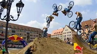 Big Air Slopestyle MTB in Slow Motion - Red Bull District Ride