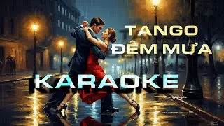 KARAOKE Tango Đêm Mưa | Tình Ca Khúc Lãng Mạn Trong Tiếng Mưa - Nhạc AI hay - TrongMusic Official