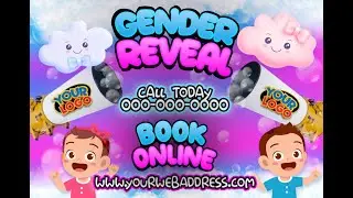 Bouncy castle Network - Gender reveal foam party animation
