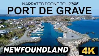4K Drone Tour Over Port de Grave, Newfoundland 🌊🛩️ | Discover Hidden Gems!