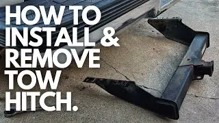How to Remove/Install Tow Hitch 88-98 Chevrolet C/K 1500. #OBS    4K
