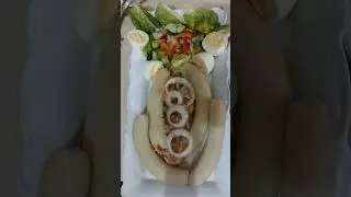 Pause Gourmande Morue,salade,bananes