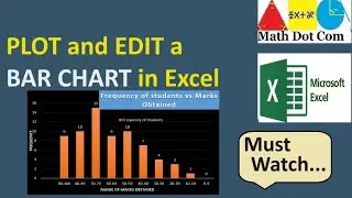 How to Plot and Edit a Bar Chart in Excel | Math Dot Com
