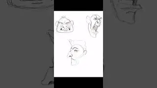 Angry Face Expressions from Aaron&rsquo;s course #aaronblaise #digitalart #drawing #art