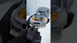 Mitsubishi Evo 8 Diecast Body Kit Making 🛠️ #diecast #scalemodel #customdiecast