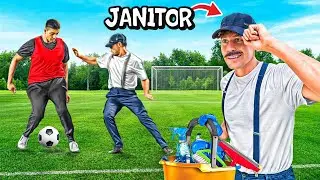 Уборщик УНИЧТОЖАЕТ лодыжки футболистов