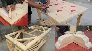 Best Woodworking Skills Of Skilled Craftsmen - Perfect Wood Recycling Project Create Unique Products