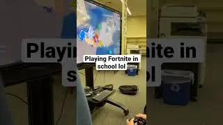 Playing Fortnite in school