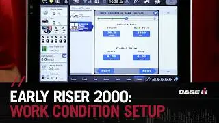 Work Condition Setup on a Pro 1200 Display When Connected an Early Riser 2000 Series Planter