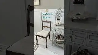 DIY Thrift chair makeover #springdecorideas #diy #furnituremakeover #paintedfurniture #thrift