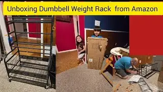 Unboxing Dumbbell Weight Rack from Amazon 
