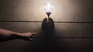 Modern Wall Sconces with Clear Flower Glass