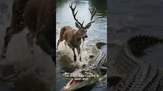 The Brave Deer vs The Crocodile 🦌🐊 | Short Jungle Story