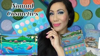 Nomad Cosmetics Paradise Islands || Swatches || Close-ups || Palette Comparisons