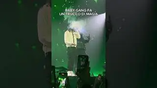 Baby Gang fa un trucco di magia al concerto #trapitaliana #babygang #concerto #magia #funny