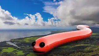Slither.io in Real Life. Beautiful Snake Giants Crawl around the World