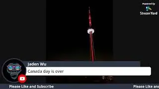 CN Tower Live Light Show - Canada Day 2020