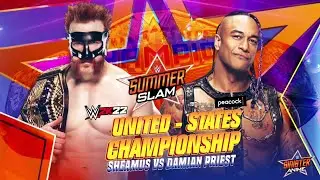 WWE SummerSlam 2021 Sheamus Vs Damian Priest Official Match Card