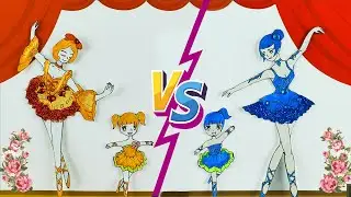 Drawing and making beautiful paper ballet dresses - THO Paper Craft