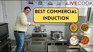 LIVECOOK COUNTER TOP COMMERCIAL INDUCTION STOVE @livecook #inductioncooking #kitchenequipment