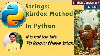 LN-48 Python Strings RIndex Method | Strings Tricks | #codinglife #programming #python #strings
