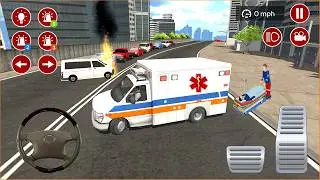 Ambulans Oyunu İzle 3D - American Ambulance Simulator #428 || Ambulans oyunları 4K Android Gameplay