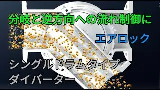 エアロック　シングルドラムタイプ　ダイバータ｜希薄相空気輸送および濃厚相空気輸送に　AirLock Single Drum Type Diverter