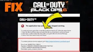 Код ошибки сбоя BO6 0x00001338 Исправление game_msstore_ship.exe