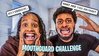 HILARIOUS MOUTH GUARD CHALLENGE! *tried to eat a watermelon* | VLOGTOBER DAY 7