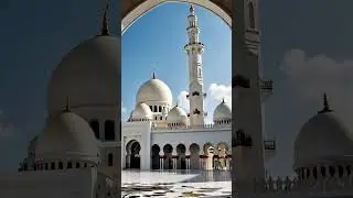 White Masjid☪️#beautiful #shorts #islam #mosque #white #subscribe #allah #allahuakbar