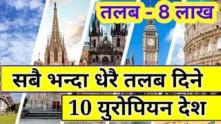 European Highest salary Country 2026 | Top 10 highest salary paying european countries | europe work