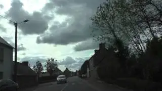 Driving From 22570 Bon Repos To 22110 Plouguern&eacute;vel, Brittany, France 28th April 2015
