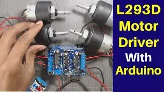 L293d motor driver arduino tutorial | DC motor control using arduino and l293d [CC]