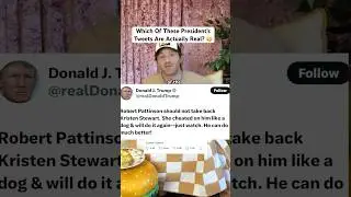 Which of these tweets from the president of the USA are actually real? #shorts