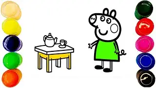 Peppa Prepared Breakfast 🍳🐷💖 | Fun Coloring for Kids and Toddlers