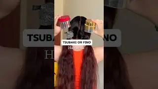 Tsubaki vs Fino hair mask Yesstyle code OSEGEN11 #hairtok #tsubaki #fino #hairmaskfordryhair