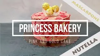 Pink and Gold Cake 🎀｜#PrincessBakery