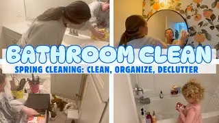 *NEW* BATHROOM CLEAN AND DECLUTTER //SPRING CLEANING SERIES// JAMISON MICHEL HOMEMAKING