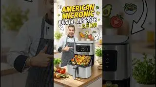 Best Airfryer in 2026 by American Micronic Digital Airfryer with Turbotunnel Freshair Technology
