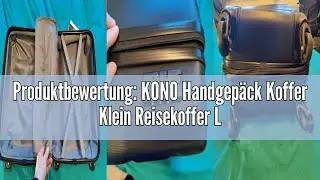 Produktbewertung: KONO Handgep&auml;ck Koffer Klein Reisekoffer Leicht Hartschale Rollkoffer mit TSA Schl