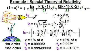 Calculus 2: Infinite Sequences and Series (85 of 86) Special Theory of Relativity: Example