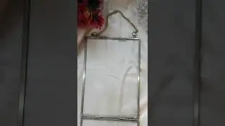Glass frame tutorial | Vintage Glass Frame Art | Aesthetic | Transparent Frame | Easy | Gift Ideas