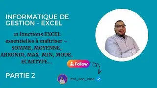 👉 11 fonctions EXCEL essentielles à maîtriser – SOMME, MOYENNE, ARRONDI, MAX, MIN, MODE, ECARTYPE…