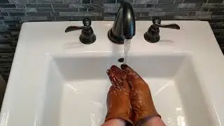 Hand Washable Sanitizable Leather Gloves