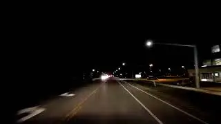 [FIRSTPERSON/POV] - Driving down highway at night first person point of view