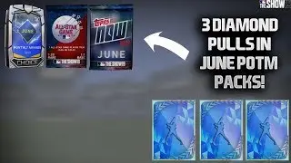 3 Diamond Pulls! HUGE June Monthly Awards Pack Opening! MLB The Show 19 Diamond Dynasty