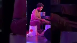 RED Bucket drumming On Stage. #bucketdrummer