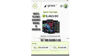 How to mine grass testnet airdrop in android
