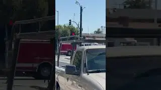 RCFD responding code 3 (Q siren) #shorts #firetruck #federalq #code3 #redwoodcity #fyp