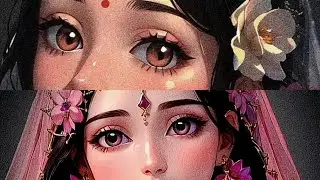 Drawing World's Most Beautiful Girl Eye ( Radharani ) || Drawing Radha rani's eye 